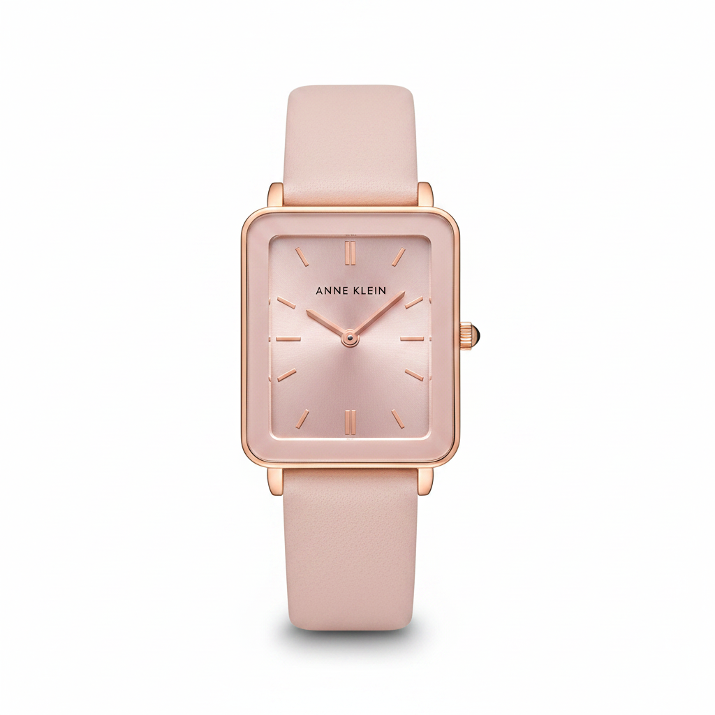 Anne Klein Women's Strap Watch, Light Pink/Rose Gold, AK/3702RGLP