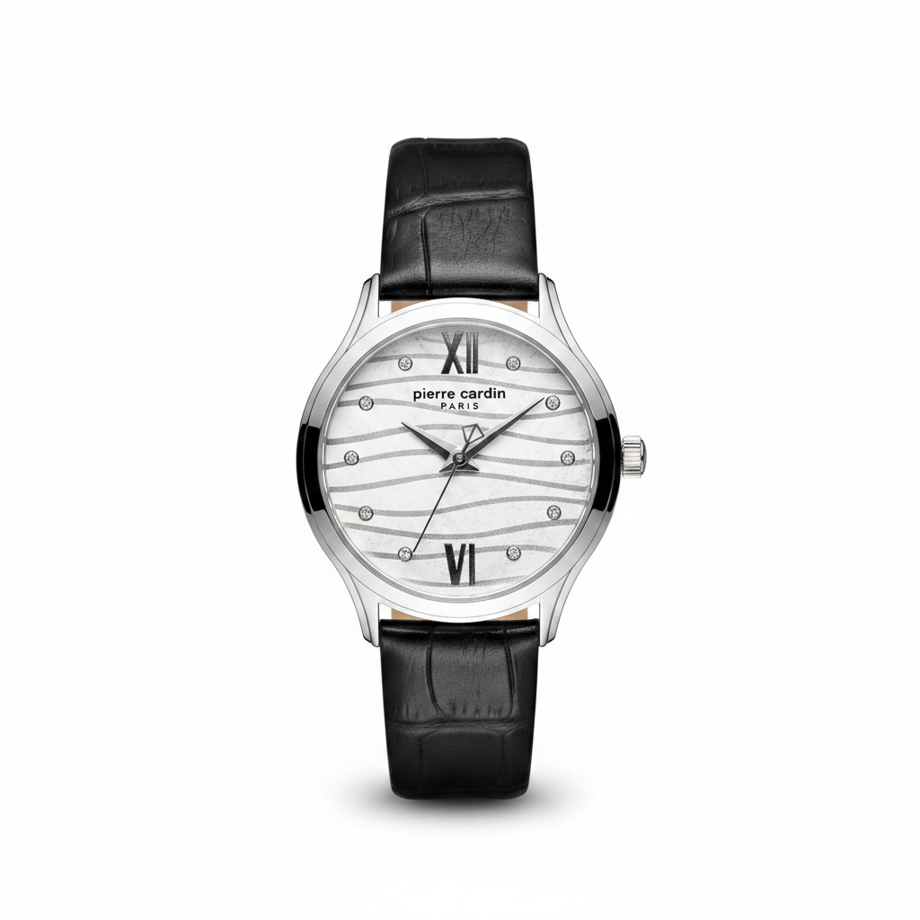 Pierre Cardin Womens Quartz Watch, Analog Display and Leather Strap l Authentic