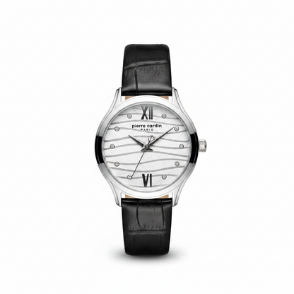 Pierre Cardin Womens Quartz Watch, Analog Display and Leather Strap l Authentic