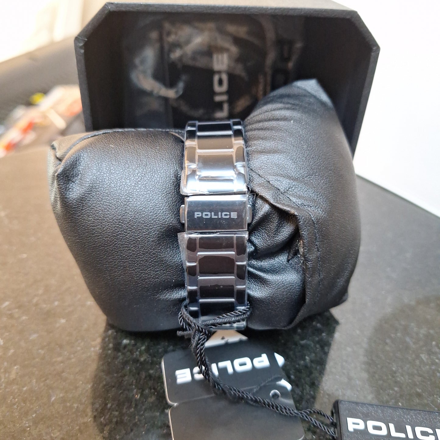 Police Men's Berkeley Round Shape Leather Band Analog Wrist Watch