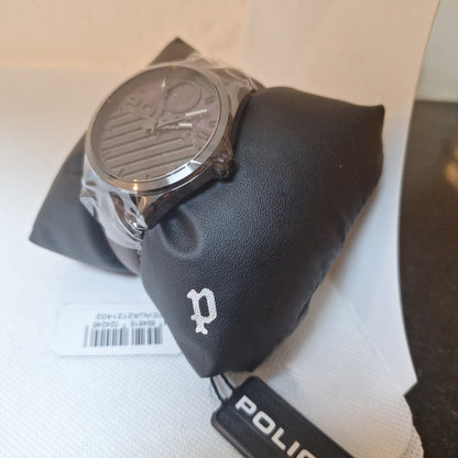 Police Men's Analogue Quartz Watch with Leather Strap