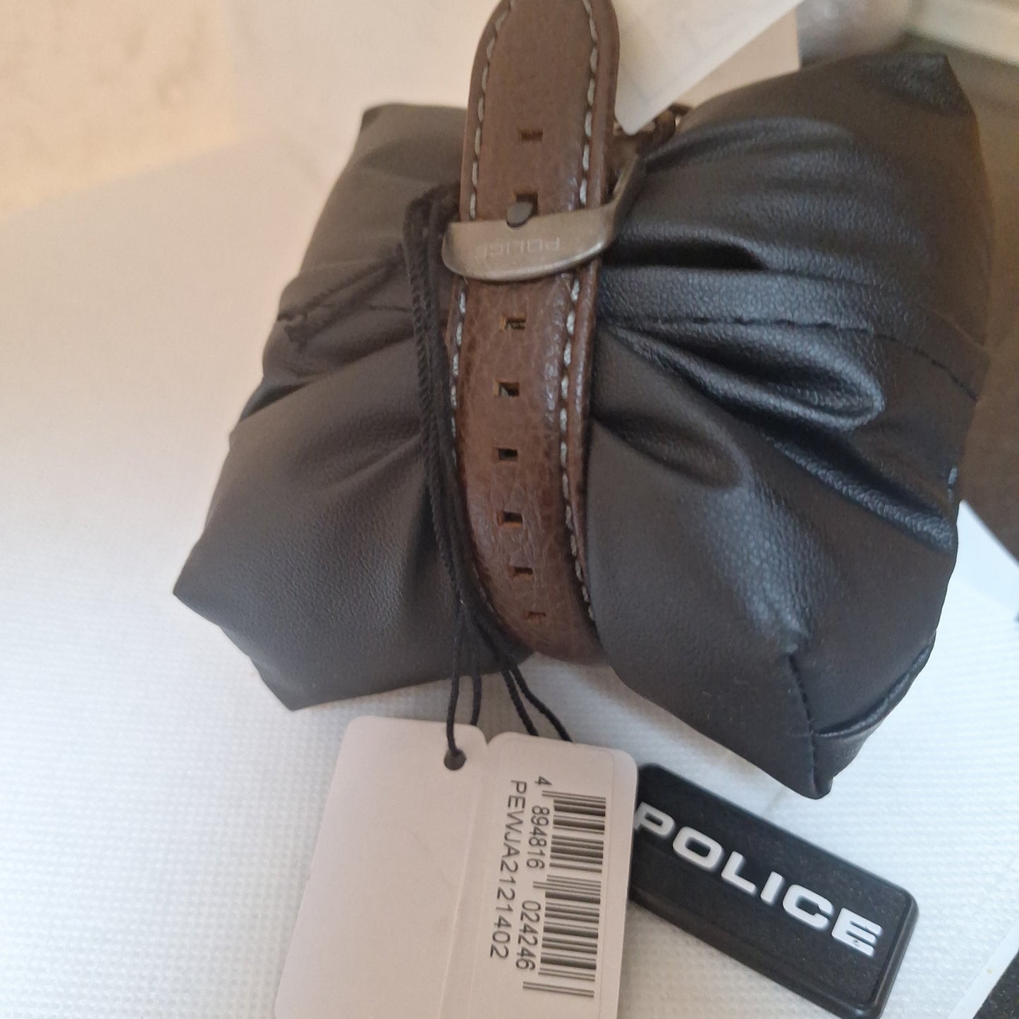 Police Men's Analogue Quartz Watch with Leather Strap