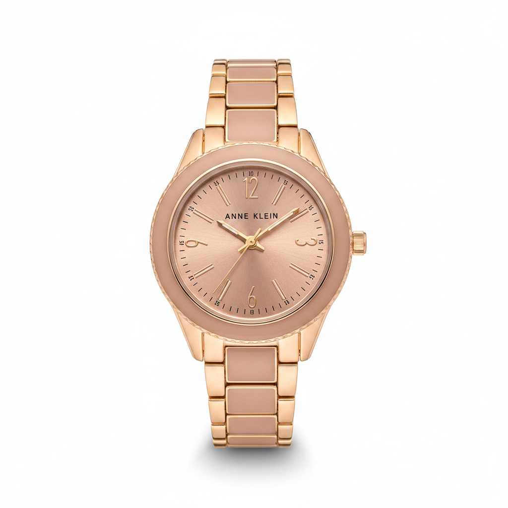 Anne Klein Women's Bracelet Watch, Pink/Beige l AK/3212LPRG