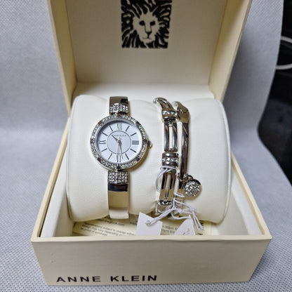 Anne Klein Bracelet Set Premium Crystal Accented