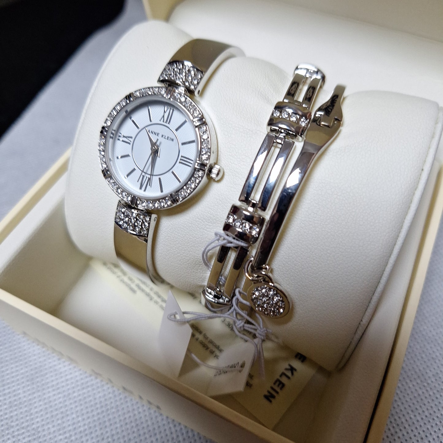 Anne Klein Bracelet Set Premium Crystal Accented