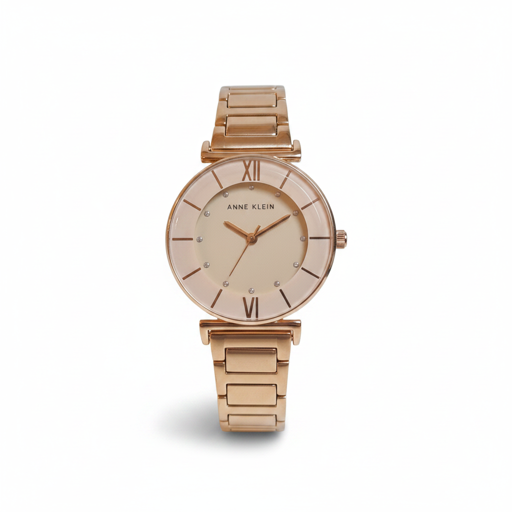 Anne Klein 3782BHRG Japanese Quartz Dress Watch with Metal Strap, Rose Gold, Women's watches,‎ AK3782BHRG