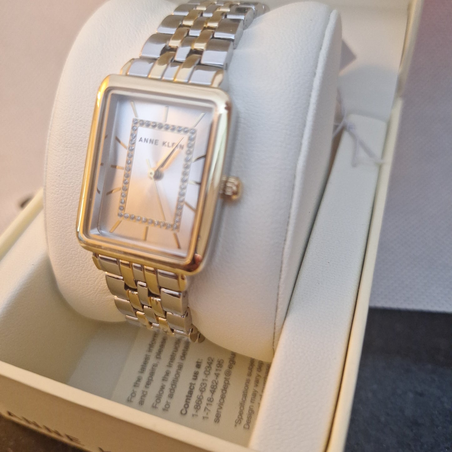 Anne Klein Women's Glitter Accented Bracelet Watch