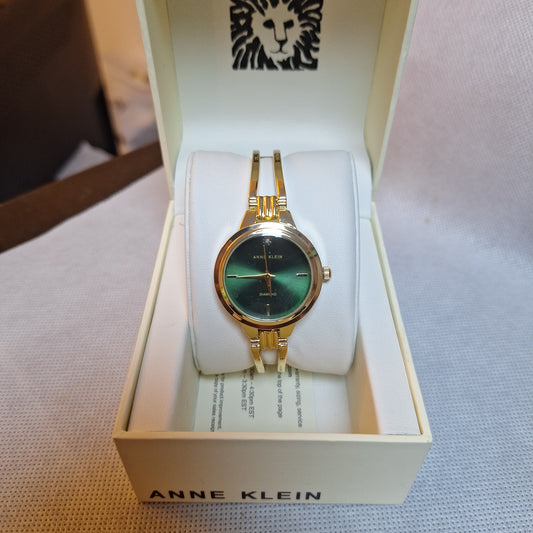Anne Klein Women's Genuine Diamond Dial Bangle Watch