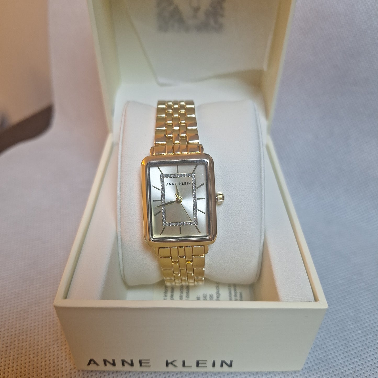 Anne Klein Women's Glitter Accented Bracelet Watch,