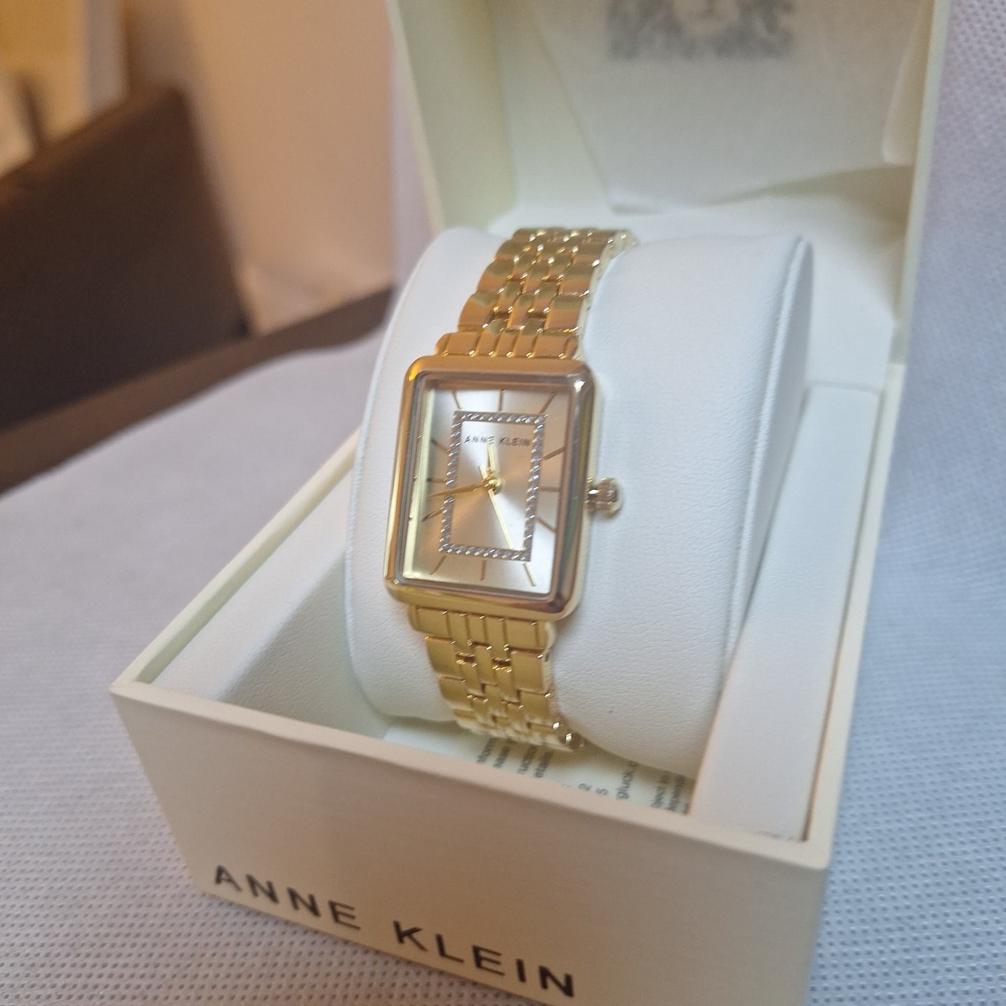 Anne Klein Women's Glitter Accented Bracelet Watch,