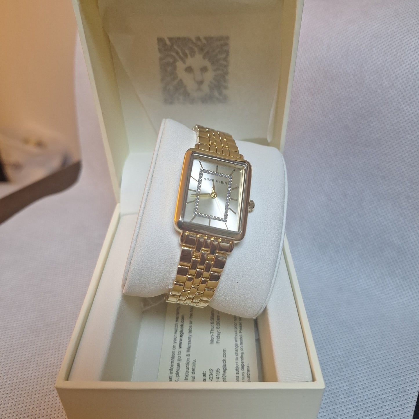 Anne Klein Women's Glitter Accented Bracelet Watch,