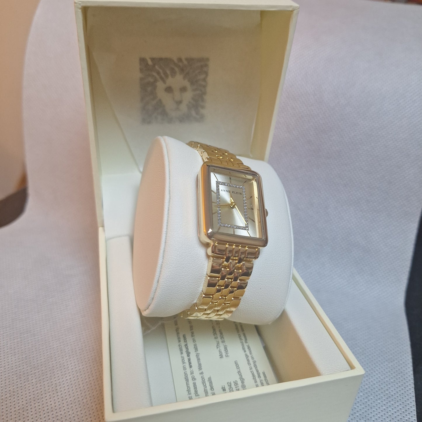 Anne Klein Women's Glitter Accented Bracelet Watch,