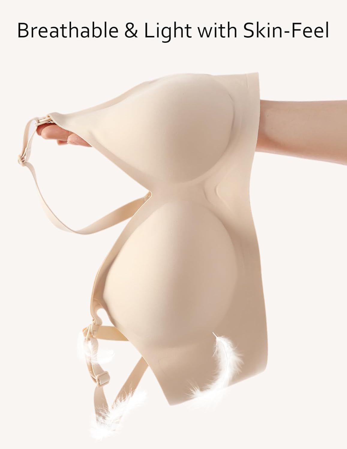 Vinfact Soft Nursing Bras, Seamless, Wireless Breastfeeding Bralette with Extra Bra Extender
