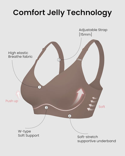 HORISUN womens Ultimate Wireless Bra Full Coverage Bra