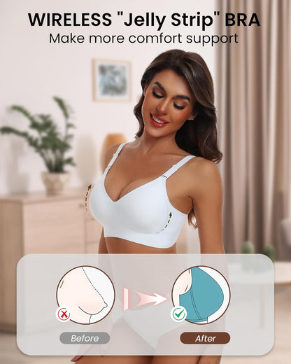 HORISUN womens Ultimate Wireless Bra Full Coverage Bra
