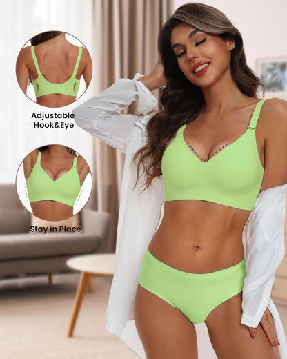 HORISUN womens Ultimate Wireless Bra Full Coverage Bra