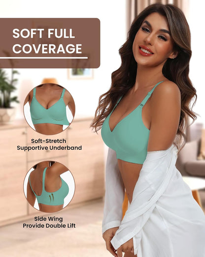 HORISUN womens Ultimate Wireless Bra Full Coverage Bra