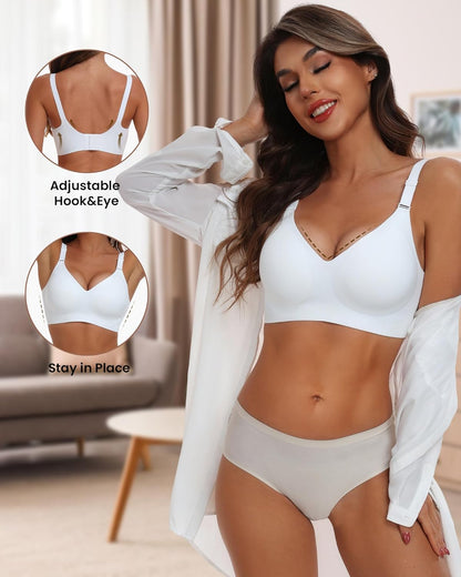 HORISUN womens Ultimate Wireless Bra Full Coverage Bra