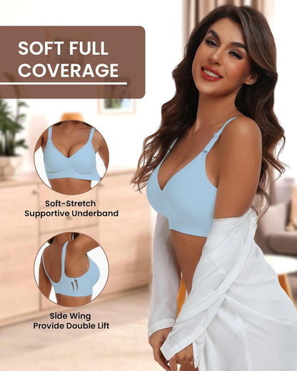 HORISUN womens Ultimate Wireless Bra Full Coverage Bra