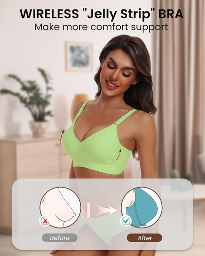 HORISUN womens Ultimate Wireless Bra Full Coverage Bra