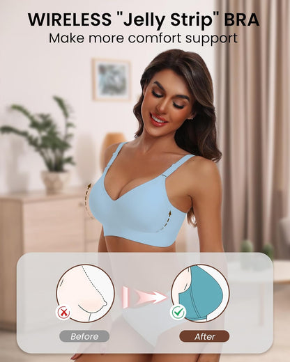 HORISUN womens Ultimate Wireless Bra Full Coverage Bra