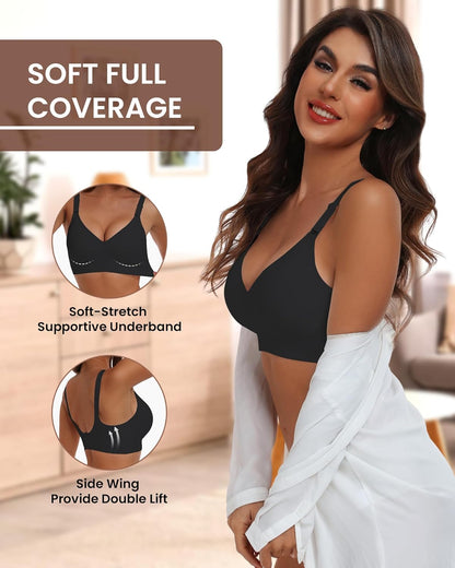 HORISUN womens Ultimate Wireless Bra Full Coverage Bra