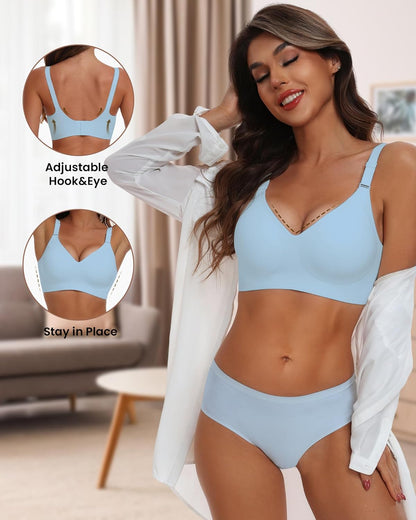 HORISUN womens Ultimate Wireless Bra Full Coverage Bra