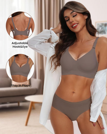 HORISUN womens Ultimate Wireless Bra Full Coverage Bra