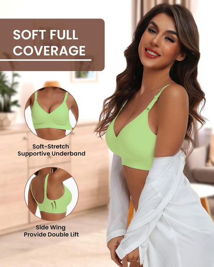 HORISUN womens Ultimate Wireless Bra Full Coverage Bra