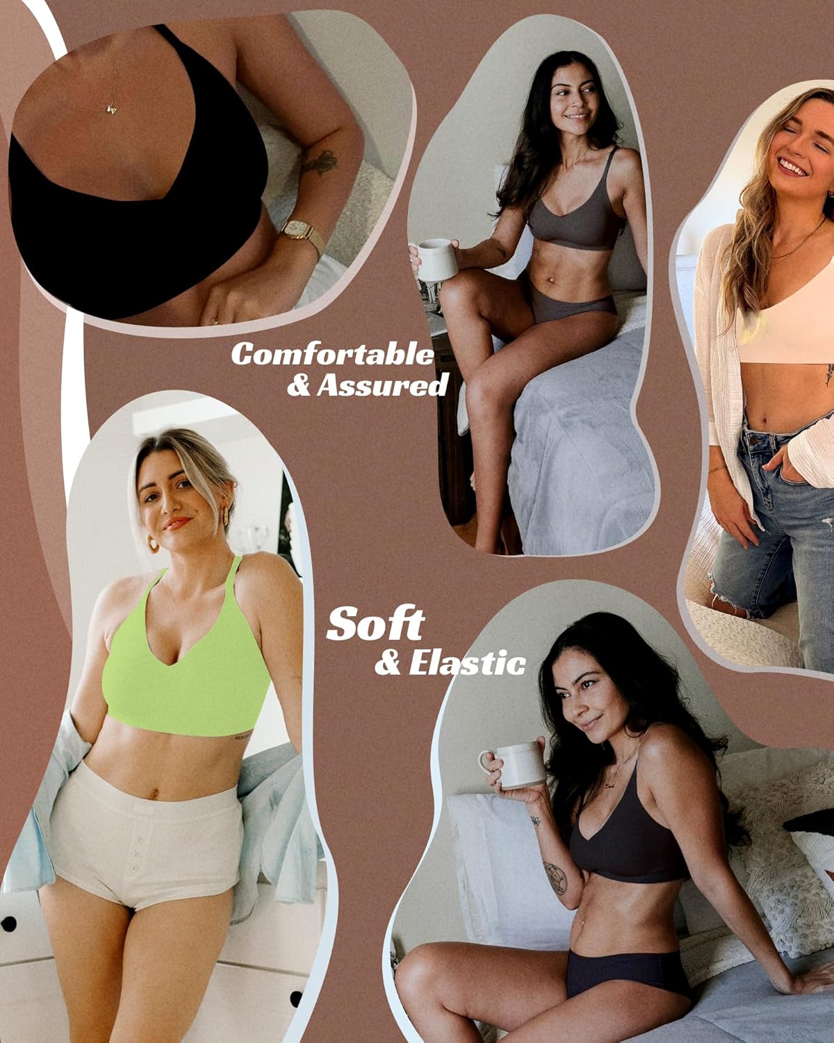 HORISUN womens Ultimate Wireless Bra Full Coverage Bra