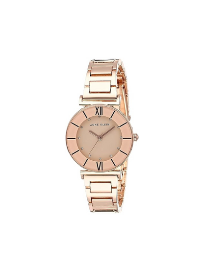 Anne Klein AK3782BHRG Women's Glitter Accented Bracelet Watch