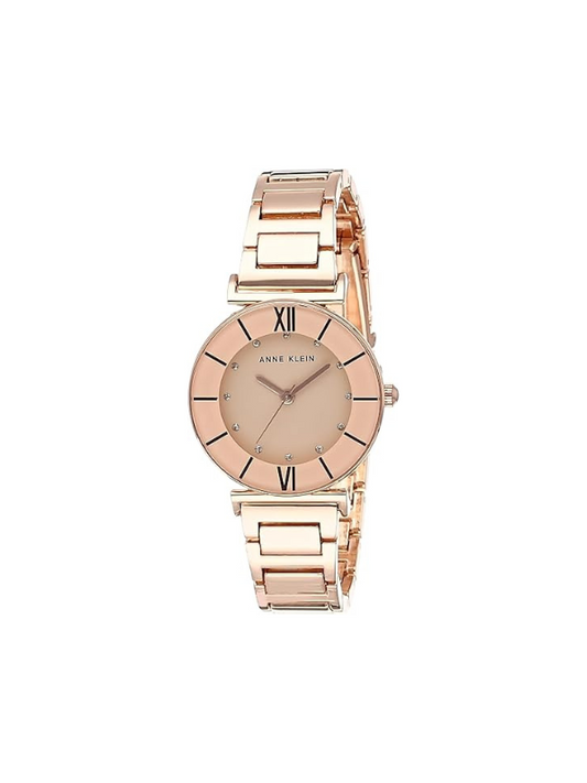 Anne Klein AK3782BHRG Women's Glitter Accented Bracelet Watch