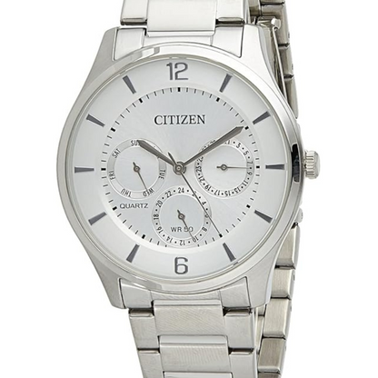 Citizen Quartz Men's Watch, Analog Display, Stainless Steel Strap