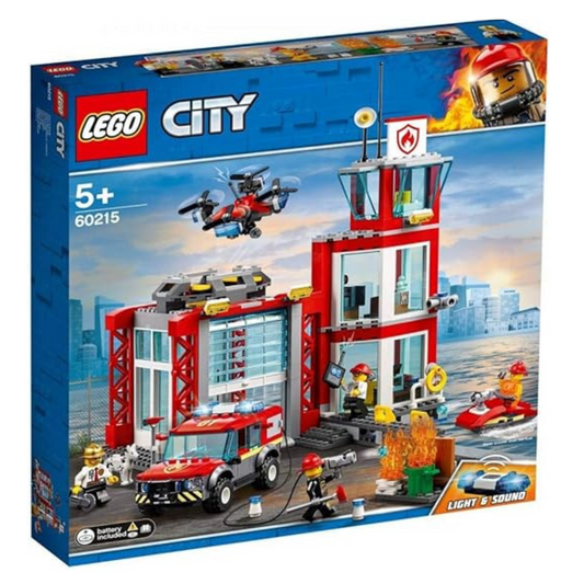 LEGO City Fire Station 60215 Building Kit, 2019