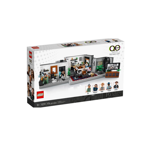 LEGO 10291 Queer Eye l The Fab 5 Loft Set l 974 Pieces l Building Kit l Age 18+