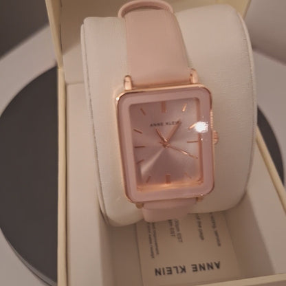 Anne Klein Women's Strap Watch, Light Pink/Rose Gold,