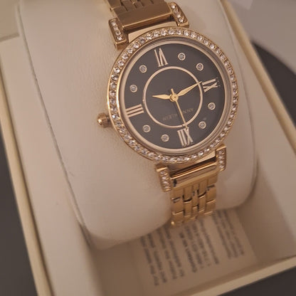 Anne Klein Women's Watch Premium Crystal Accented Bracelet ,