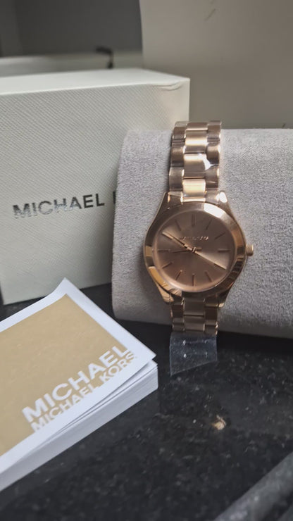 Michael Kors Mini Slim Runway Stainless Steel Watch