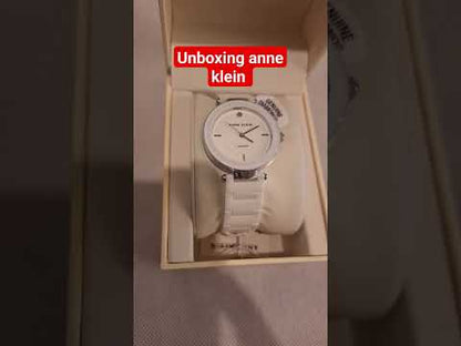 Anne Klein Quartz Watch, Analog Display and Ceramic Strap