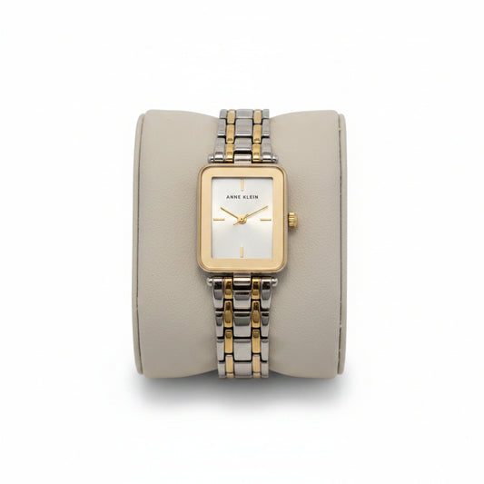 Anne Klein Women's Bracelet Watch l Silver gold l AK/3907SVTT