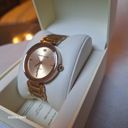 Anne Klein Womens Quartz Watch, Genuine diamond accent