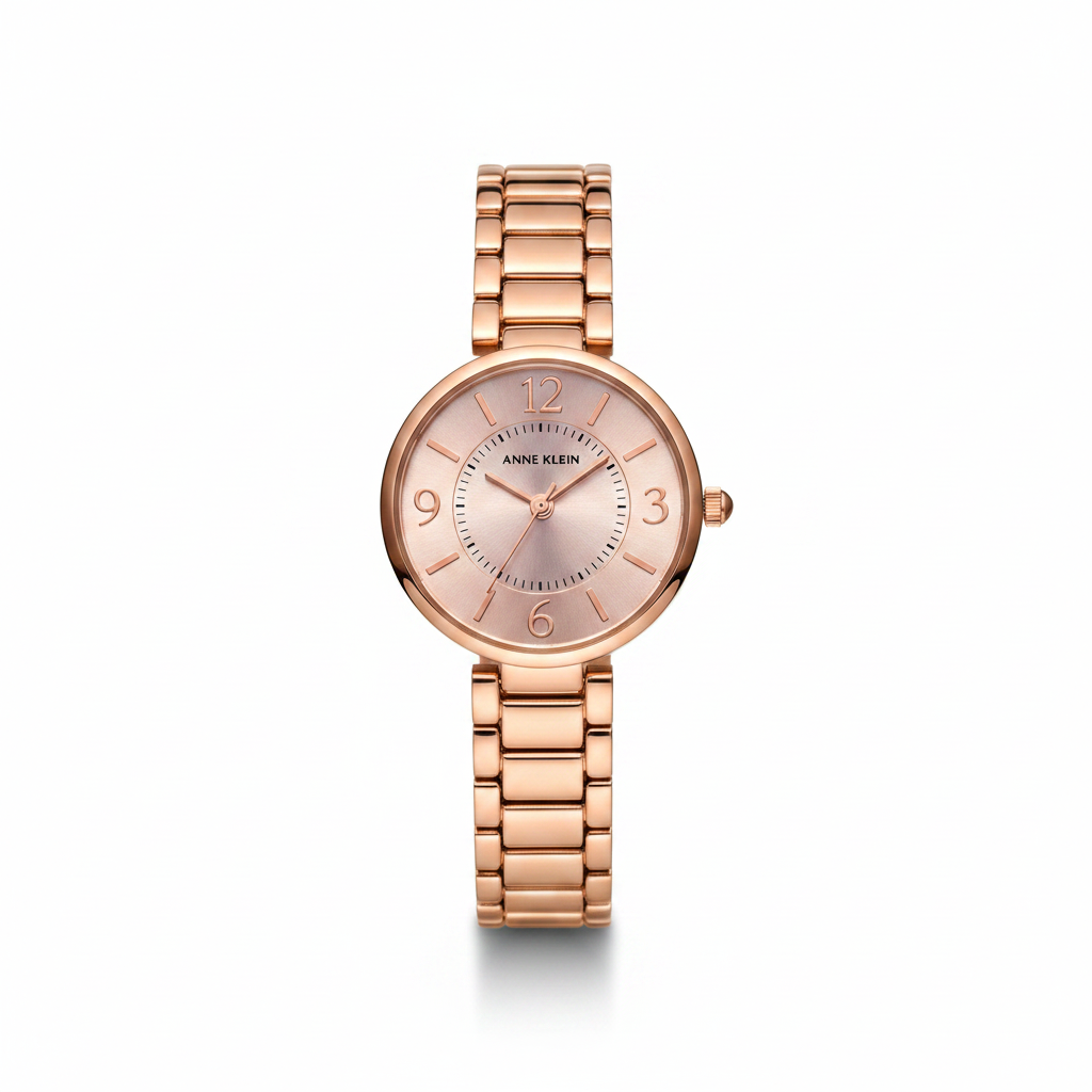 Elegant Anne Klein Rose Gold Dial Watch for Women l AK1870RGR