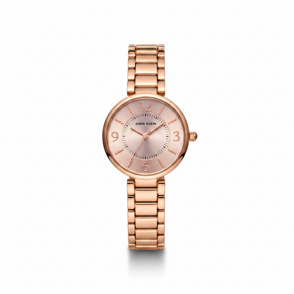 Elegant Anne Klein Rose Gold Dial Watch for Women l AK1870RGR
