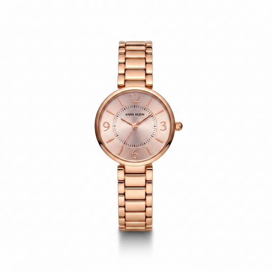 Elegant Anne Klein Rose Gold Dial Watch for Women l AK1870RGR