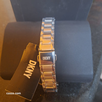 DKNY Soho Three-Hand Stainless Steel Watch