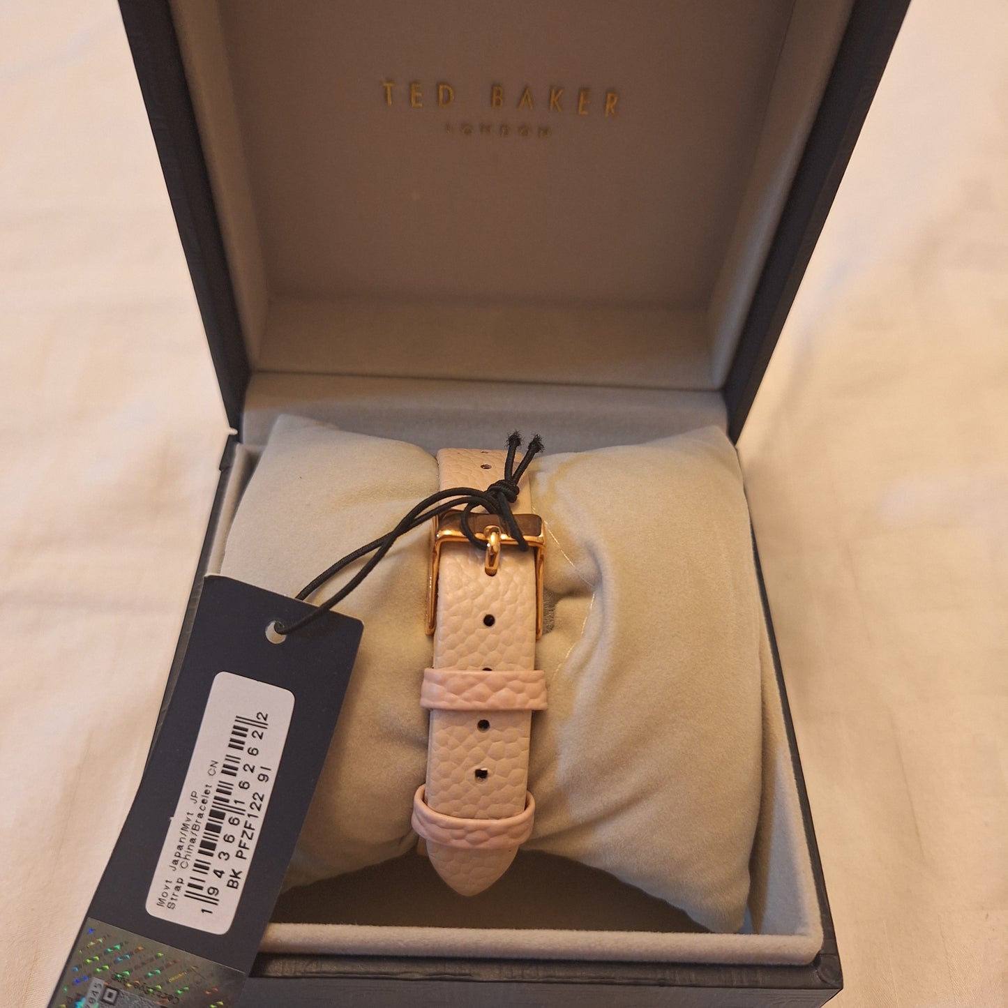 Ted Baker Women's Leather Strap Watch, Rose Gold/Pink