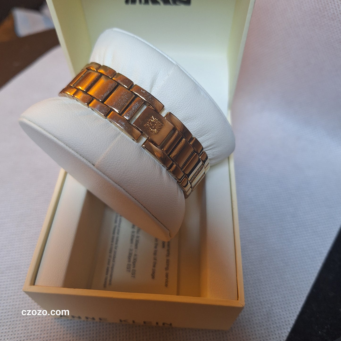 Anne Klein Womens Quartz Watch, Genuine diamond accent