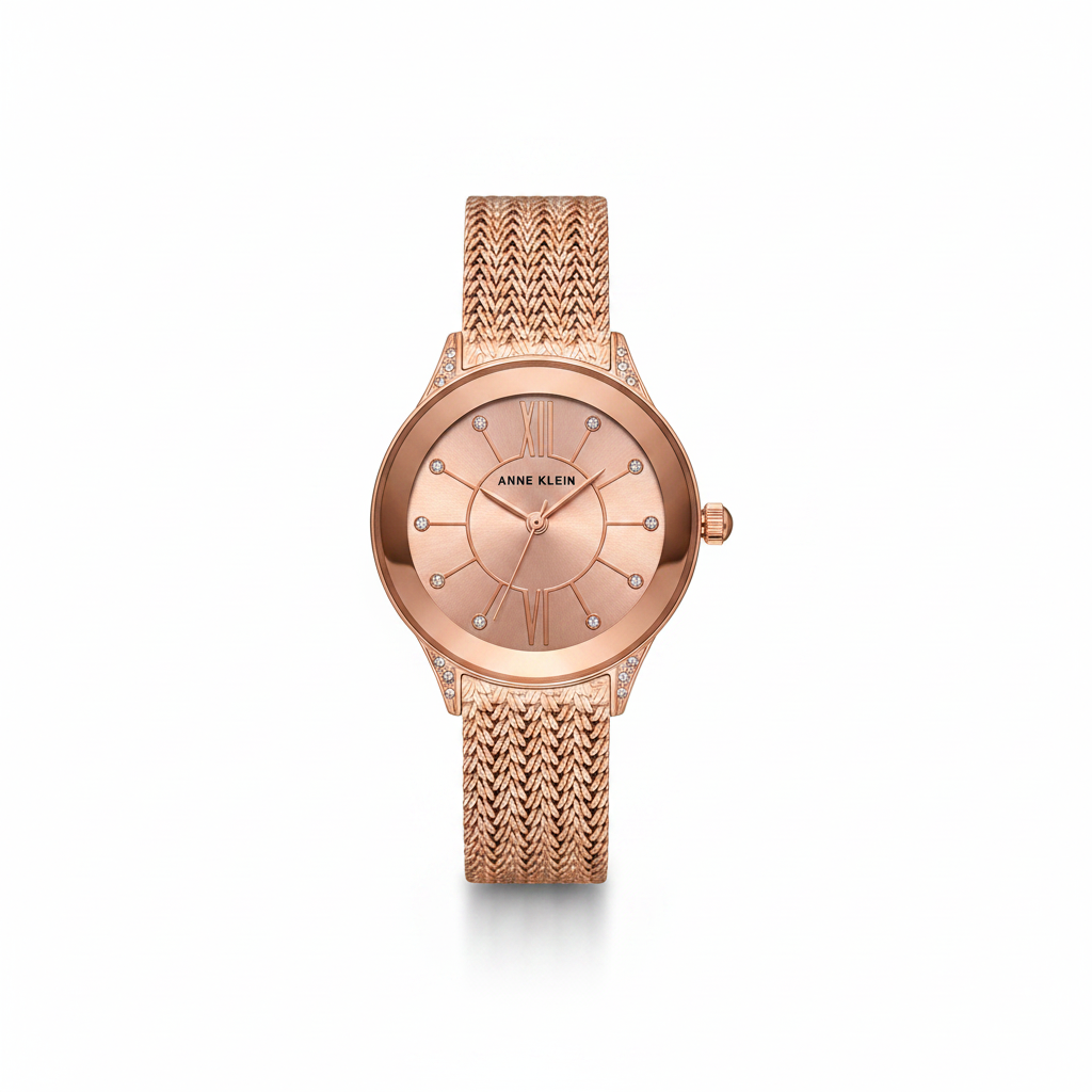Anne Klein Women's Watch Mesh Bracelet, AK2208RGRG