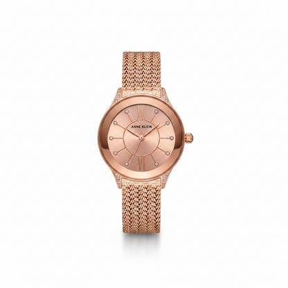 Anne Klein Women's Watch Mesh Bracelet, AK2208RGRG