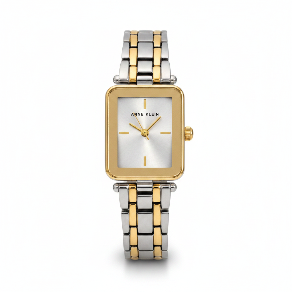 Anne Klein Women's Bracelet Watch l Silver gold l AK/3907SVTT